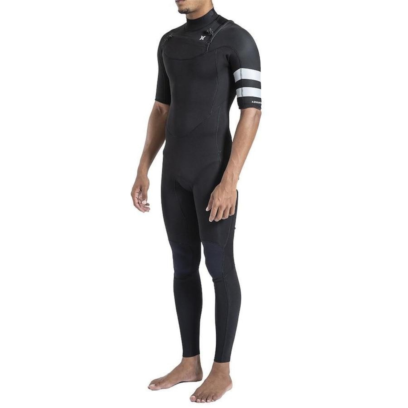 Long John Hurley Manga Curta Advant 2/2mm Fullsuit - Masculino - Foto 3