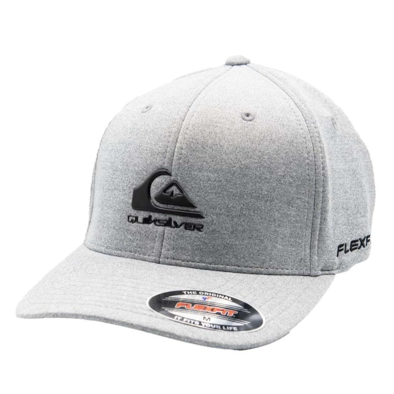 Boné Aba Curva Quiksilver Omni Heather Grey Heather - Fechado - Adulto - Foto 1