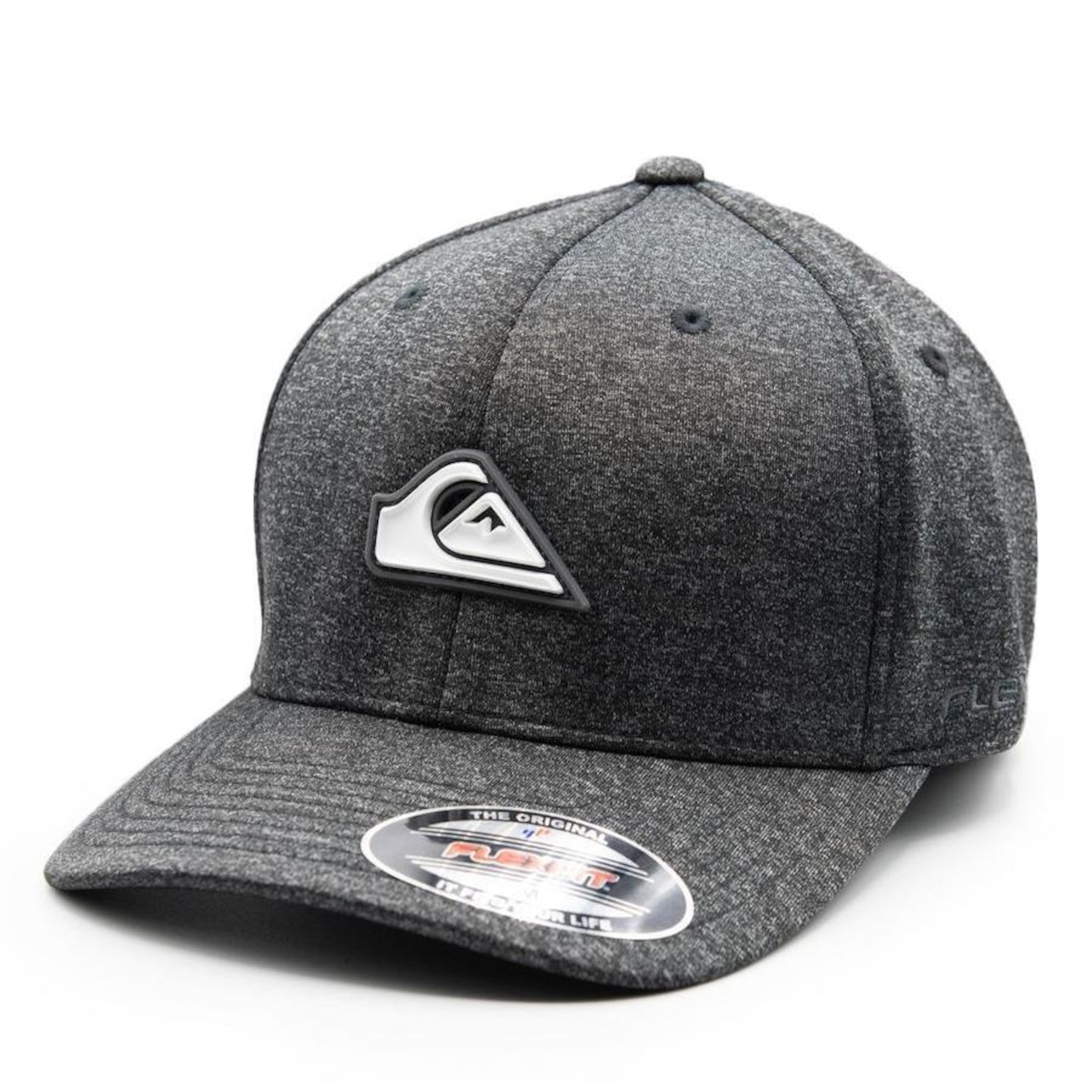 Boné Aba Curva Quiksilver Patch Silicon Heather Dark - Fechado - Adulto - Foto 1