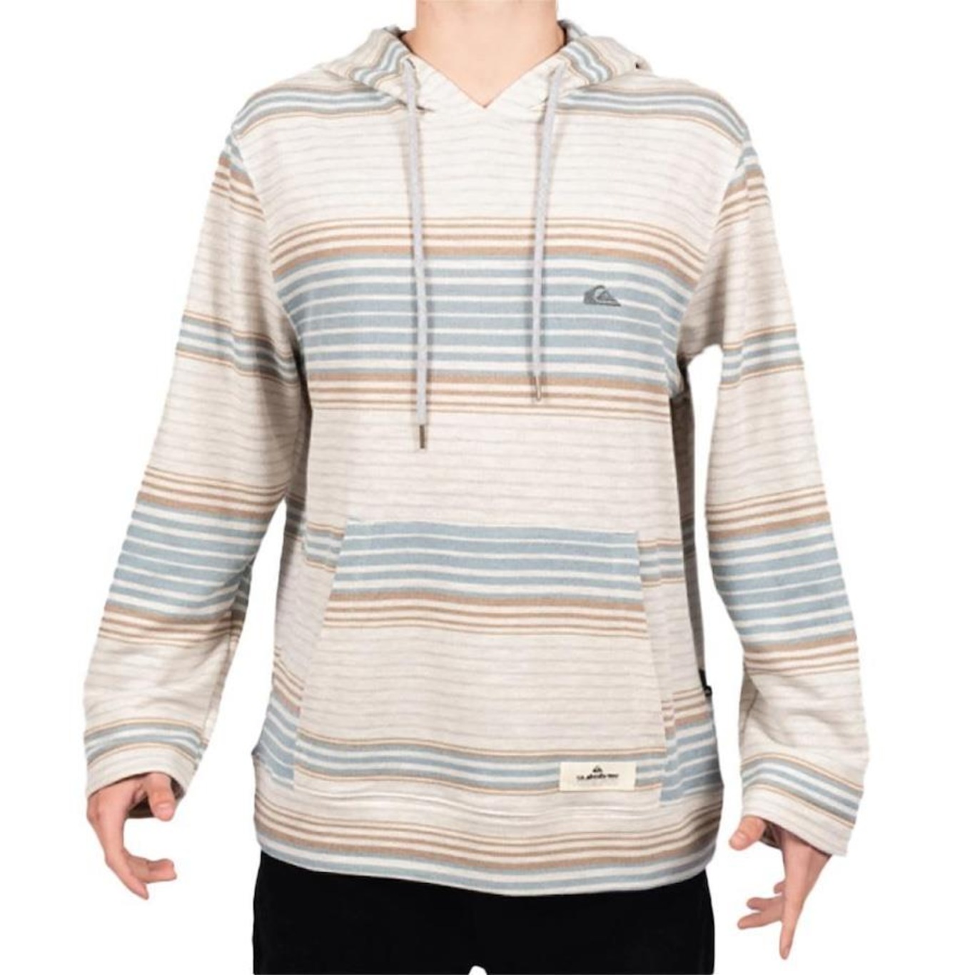 Blusão de Moletom com Capuz Quiksilver Canguru Great Otway - Masculino - Foto 1