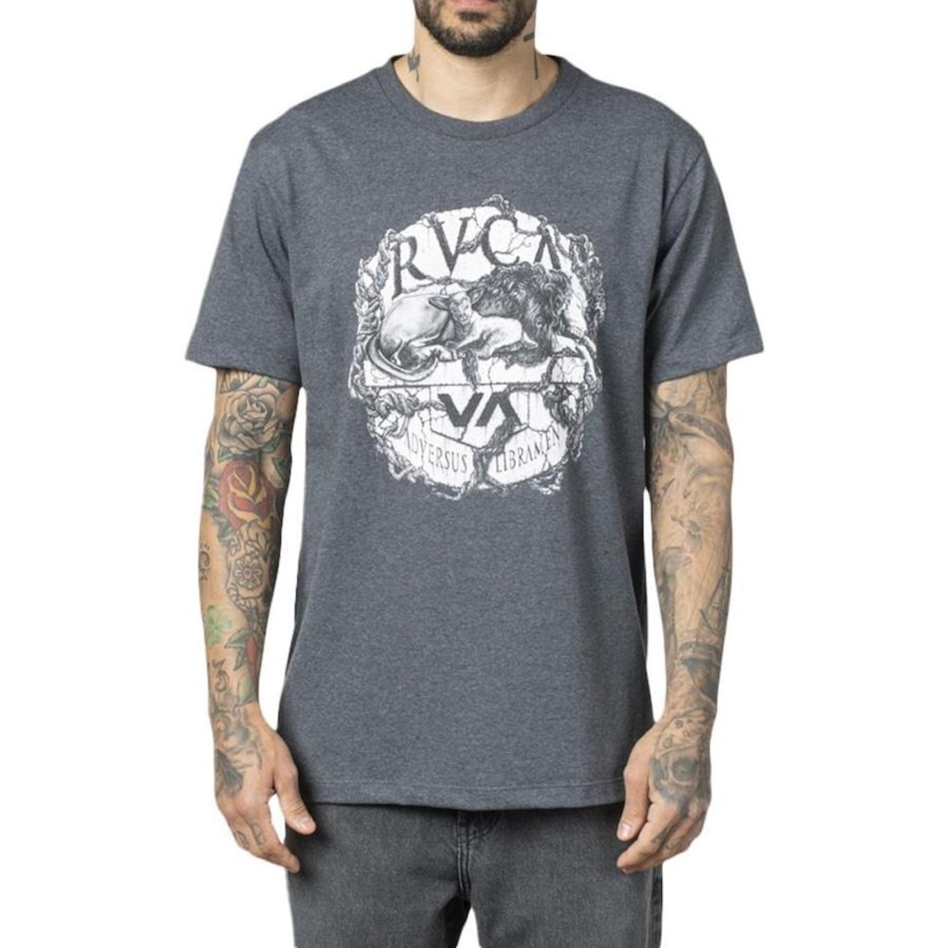 Camiseta RVCA Lion Lamb - Masculina - Foto 1