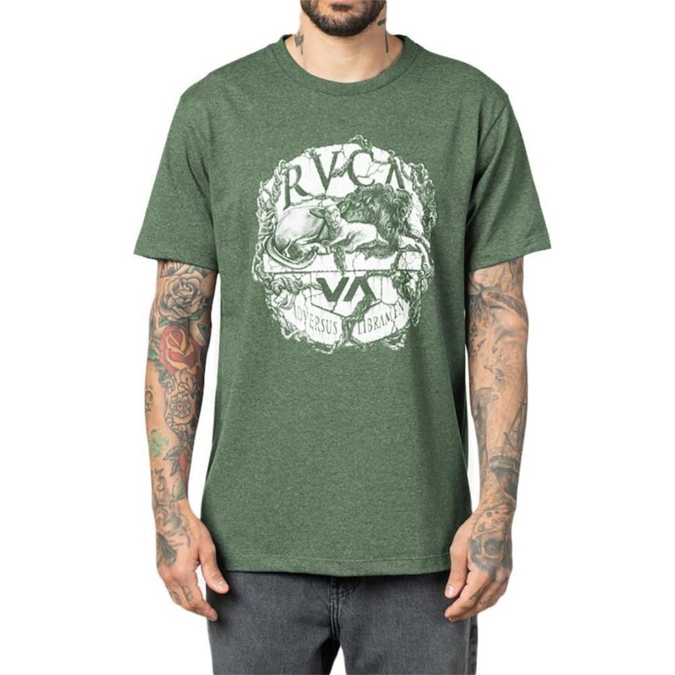 Camiseta RVCA Lion Lamb - Masculina - Foto 1