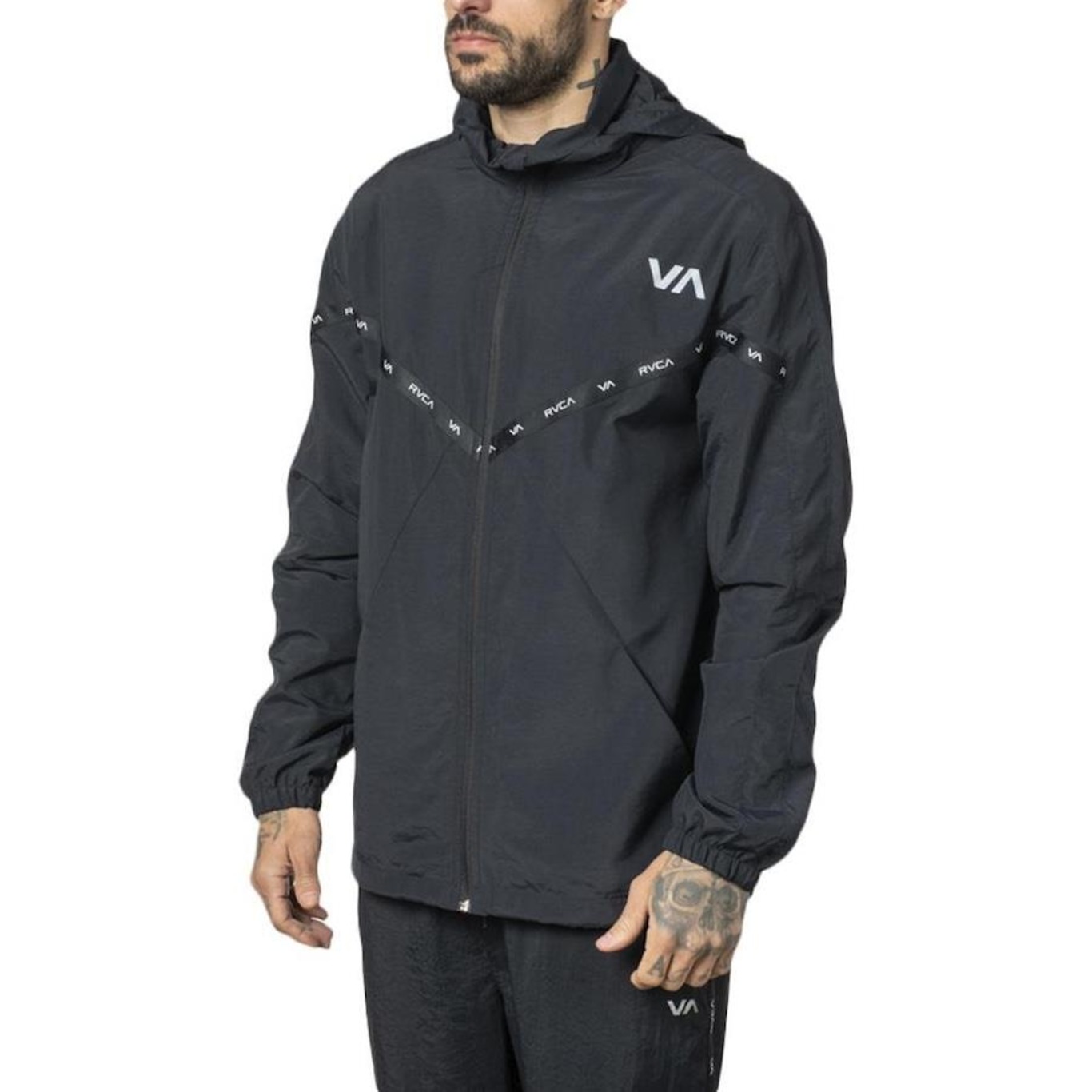 Jaqueta com Capuz RVCA Control Track - Masculina - Foto 3