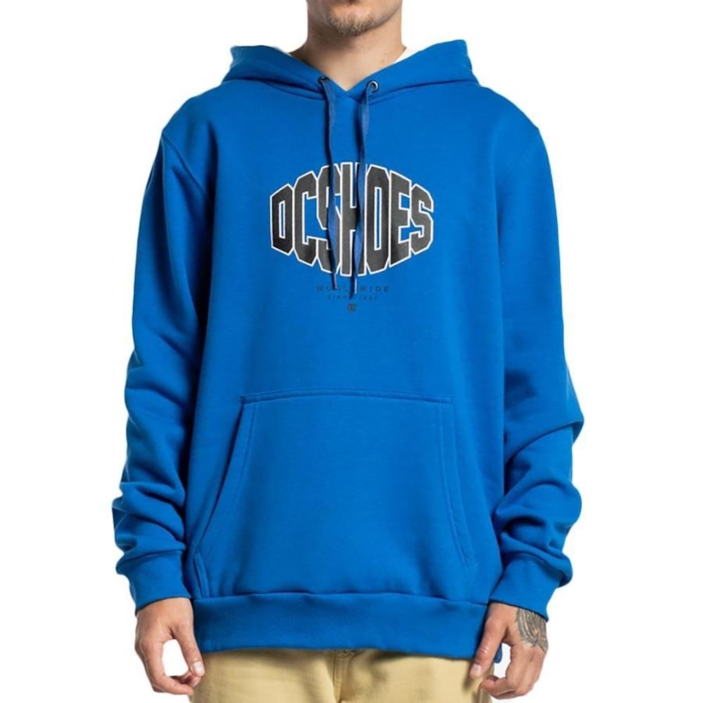 Blusão de Moletom com Capuz DC Shoes Canguru Solidwes - Masculino - Foto 1