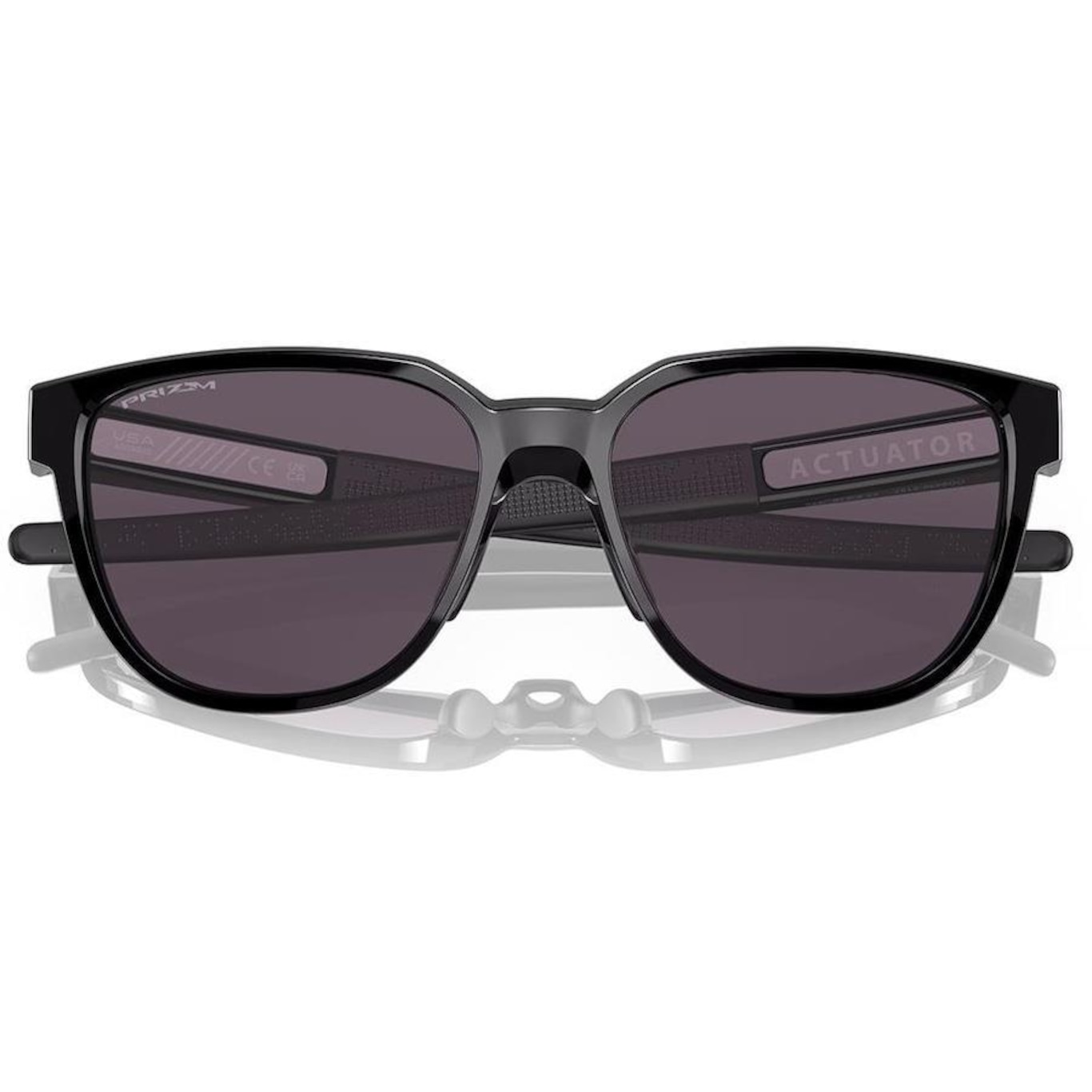 Óculos de Sol Unissex Oakley Actuator Polished Black Prizm Grey - Foto 3