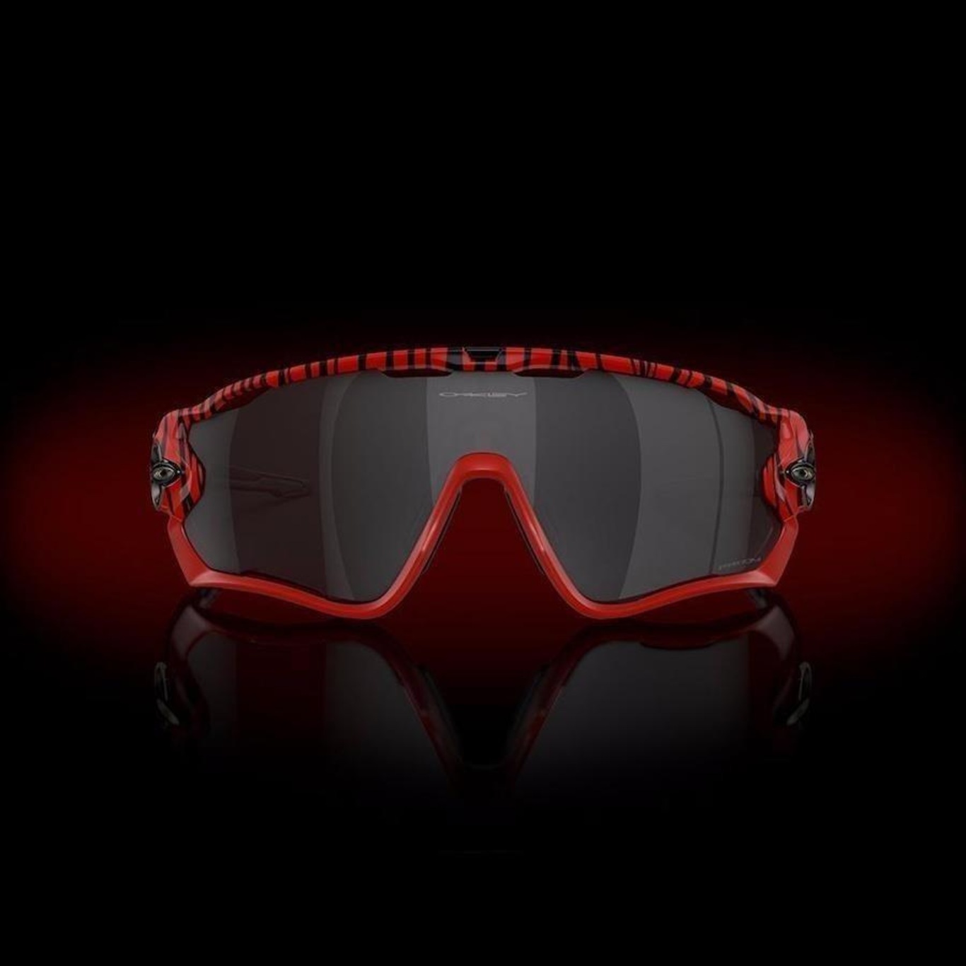 Óculos de Sol Unissex Oakley Jawbreaker Red Tiger Prizm - Foto 3