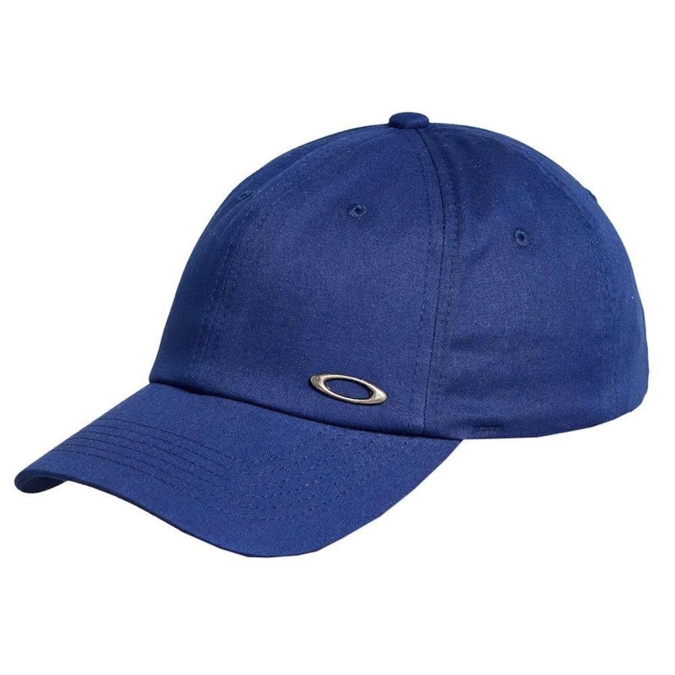 Boné Aba Curva Oakley Ellipse Metal 6 Panel Dark Blue - Strapback - Adulto - Foto 1