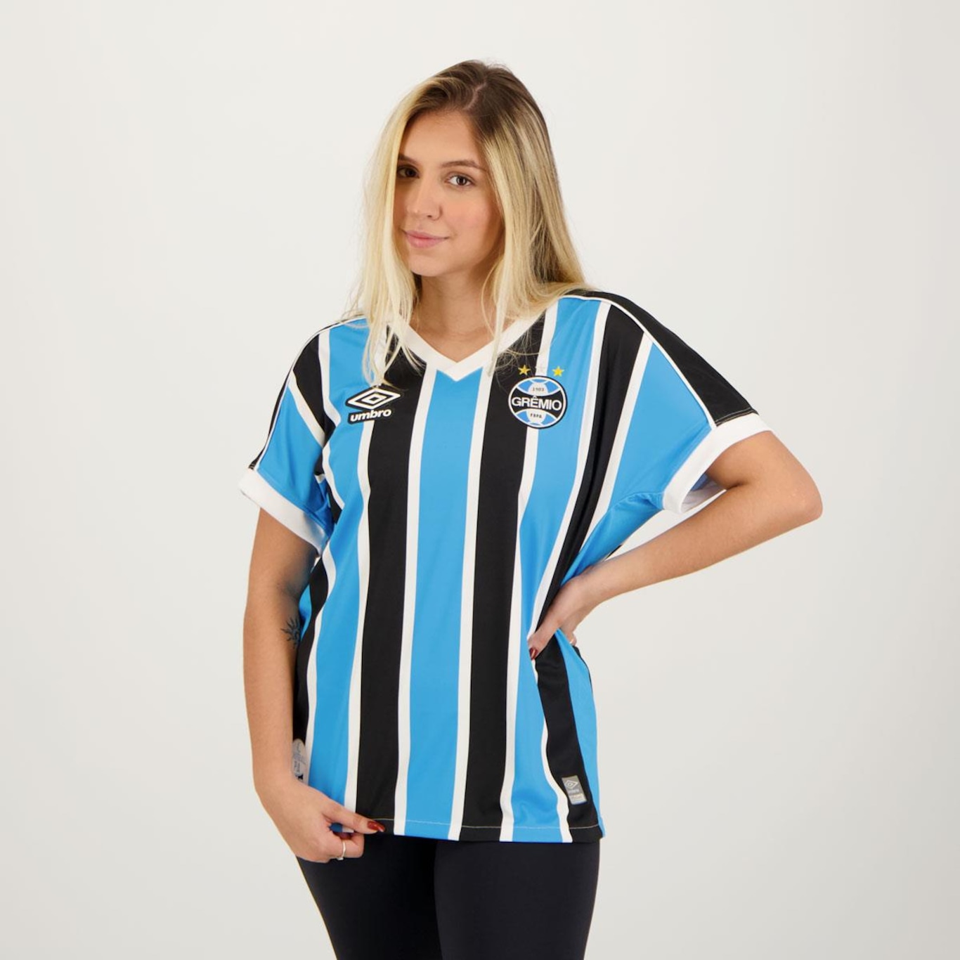 Camisa do Grêmio I 23 Umbro - Feminina - Foto 5