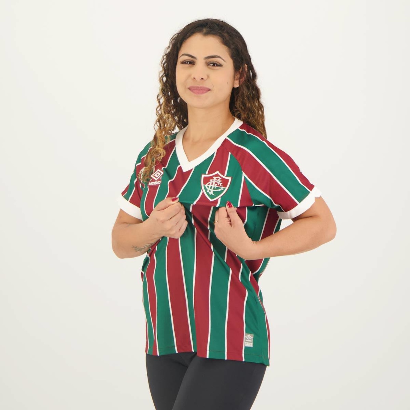 Camisa do Fluminense I 2023 Umbro - Feminina - Foto 5