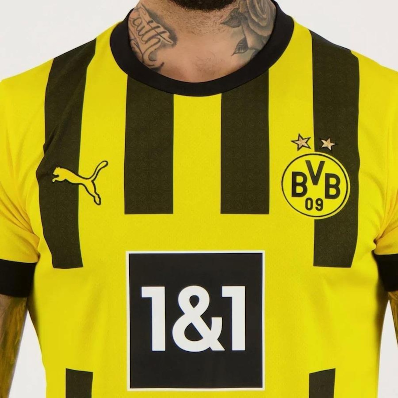 Camisa Borussia Dortmund Home 2023 Com Patrocínio 11 Reus Puma - Masculina - Foto 4