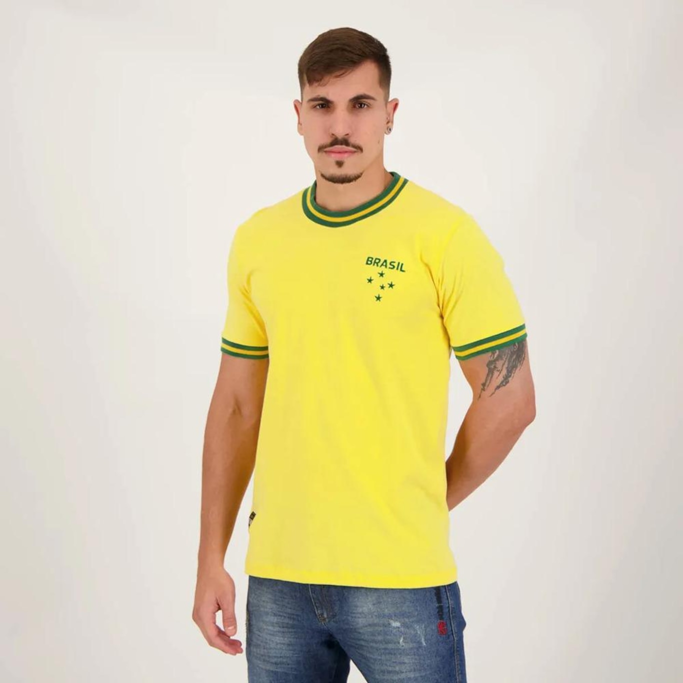 Camiseta Brasil Home Retrô Vintage Edition - Masculina - Foto 2