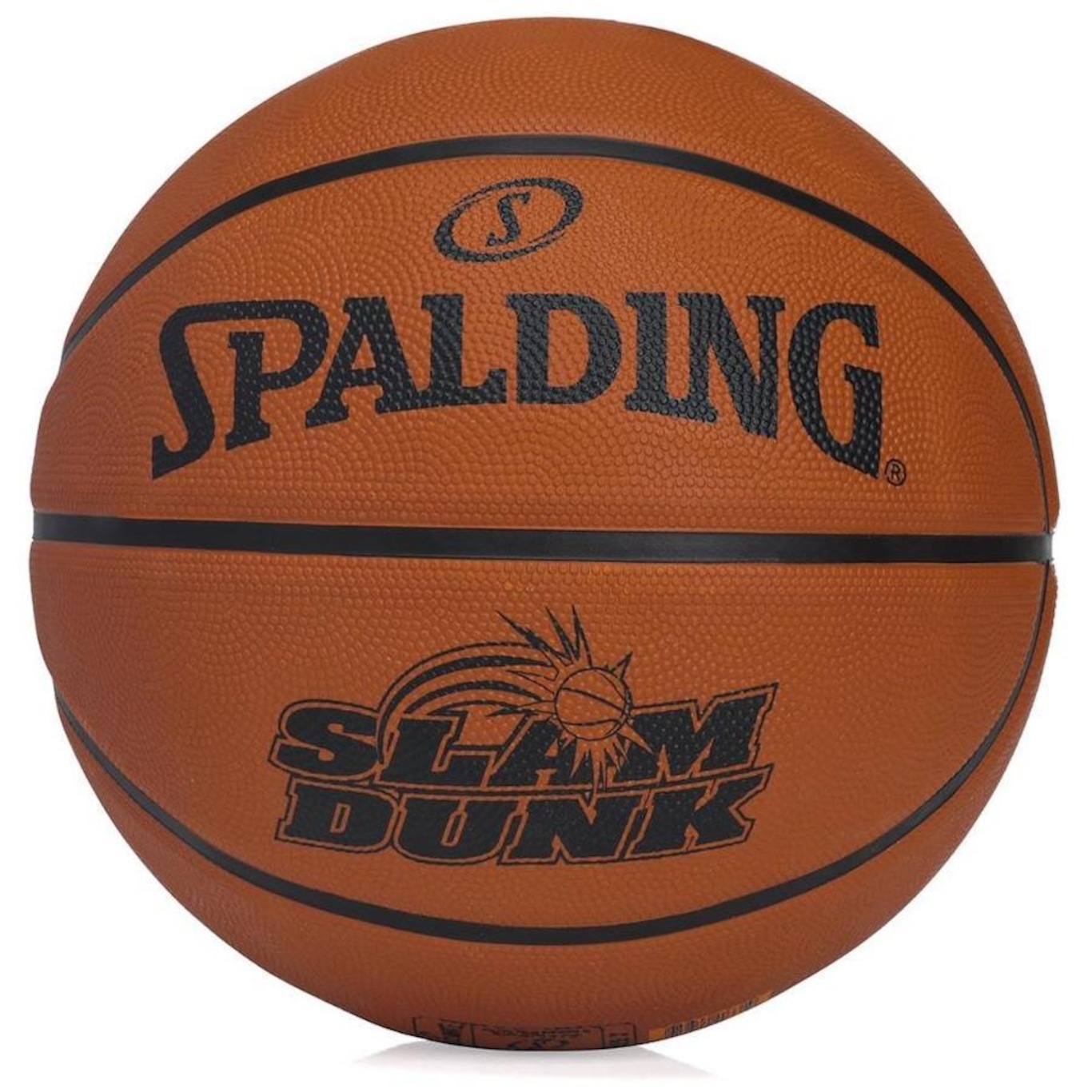 Bola de Basquete Spalding Slam Dunk Tam 7 Borracha - Foto 1