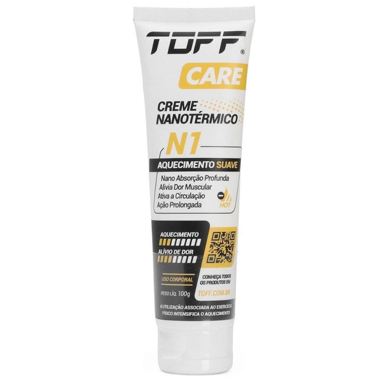 Creme Nanotermico Toff Care N1 Aquecimento Suave - 100g - Foto 1