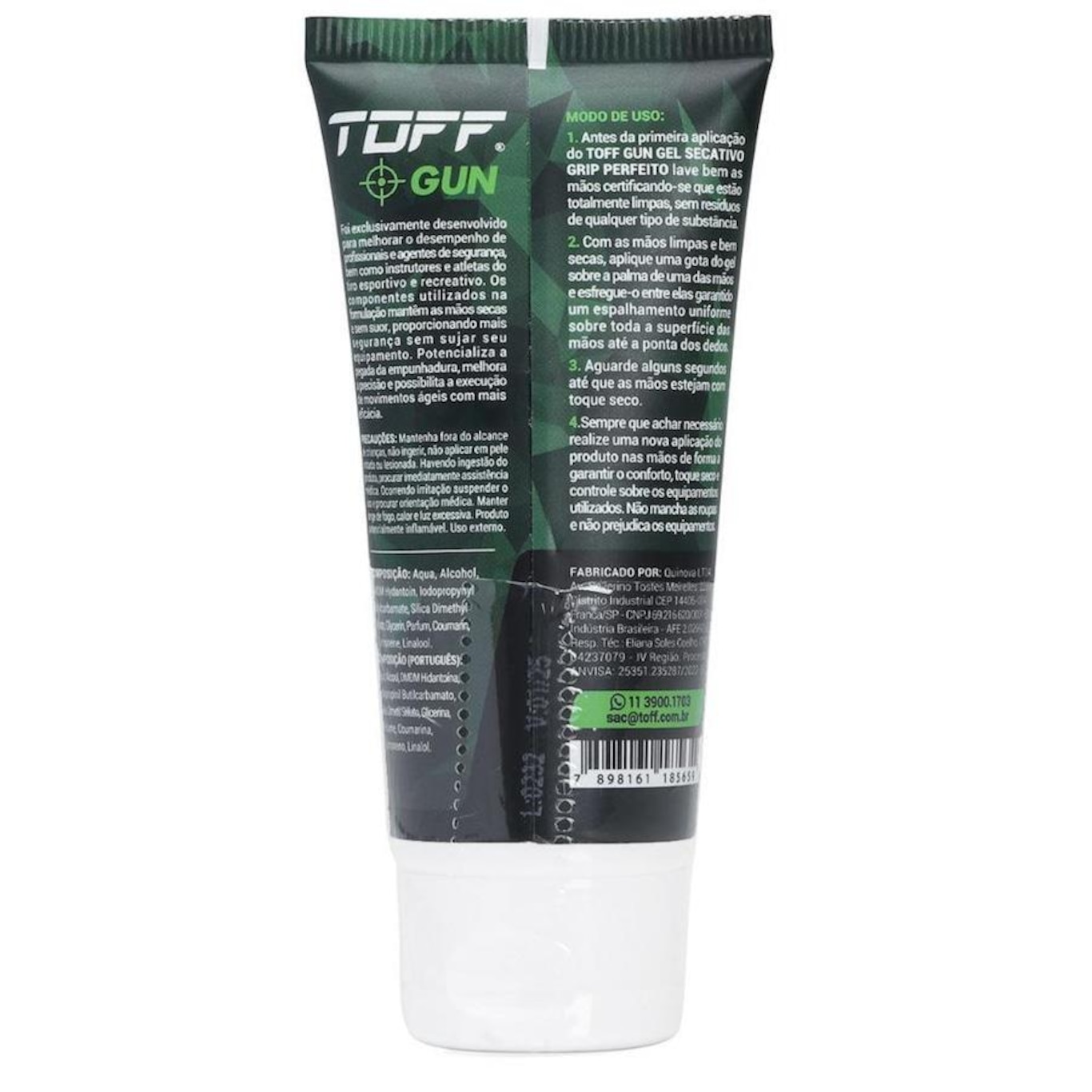 Gel Secativo Toff Gun Tiro Esportivo para as Mãos - 60g - Foto 4