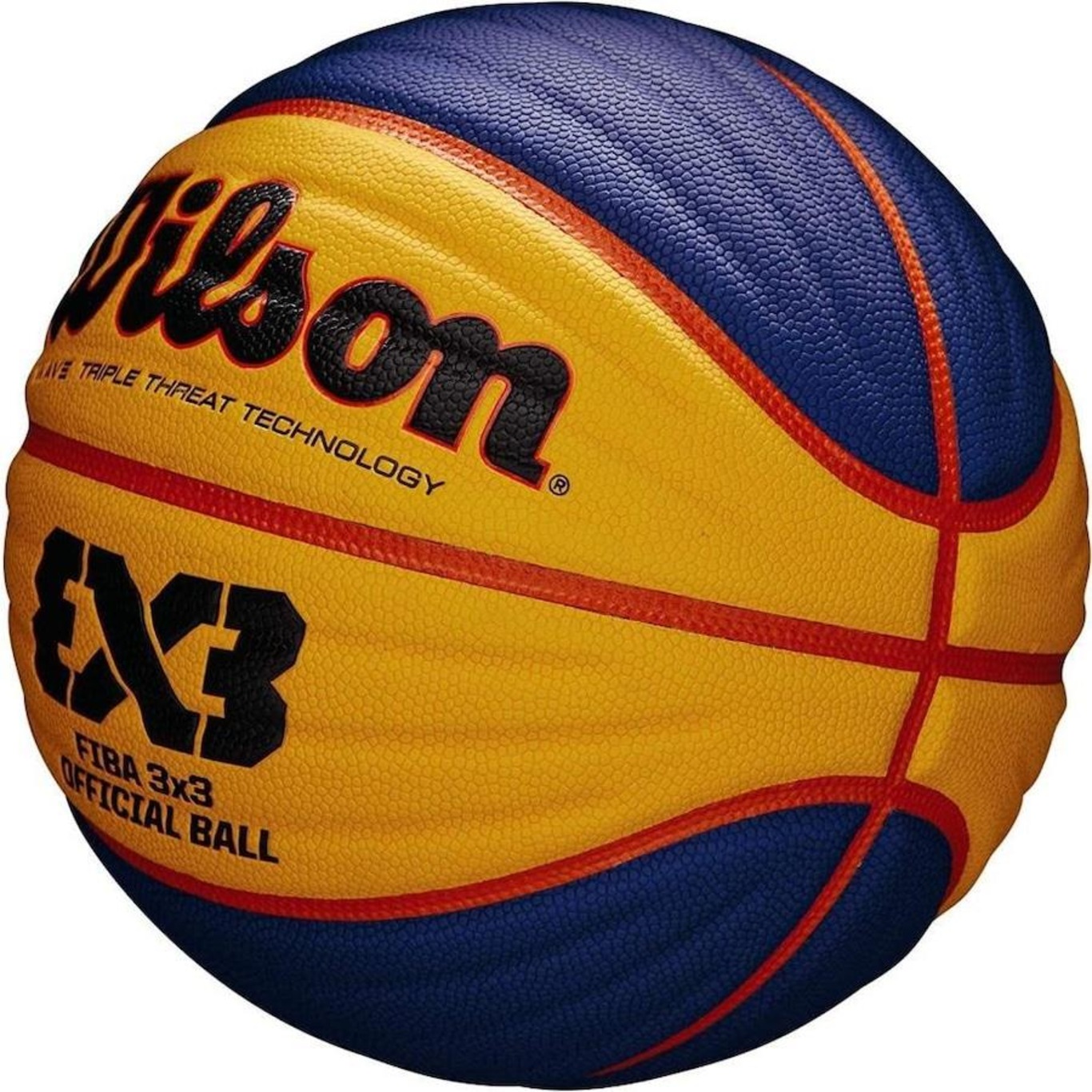 Bola Basquete Wilson Oficial Fiba 3X3 - Azul+amarelo