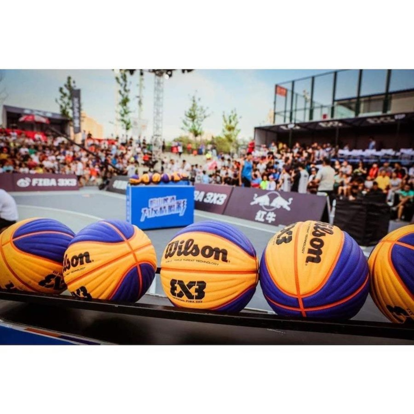 Bola Basquete Wilson Oficial Fiba 3X3 - Azul+amarelo