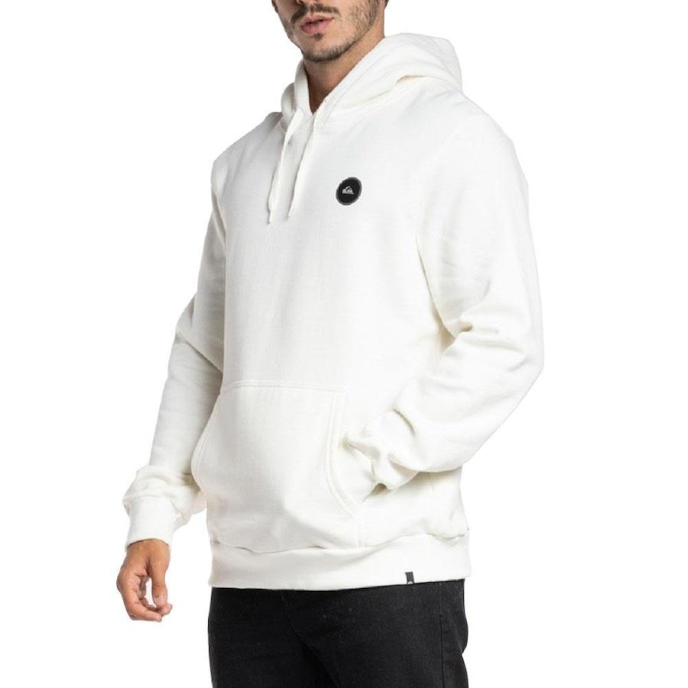 Blusão de Moletom com Capuz Quiksilver Fechado Transfer Round - Masculino - Foto 1