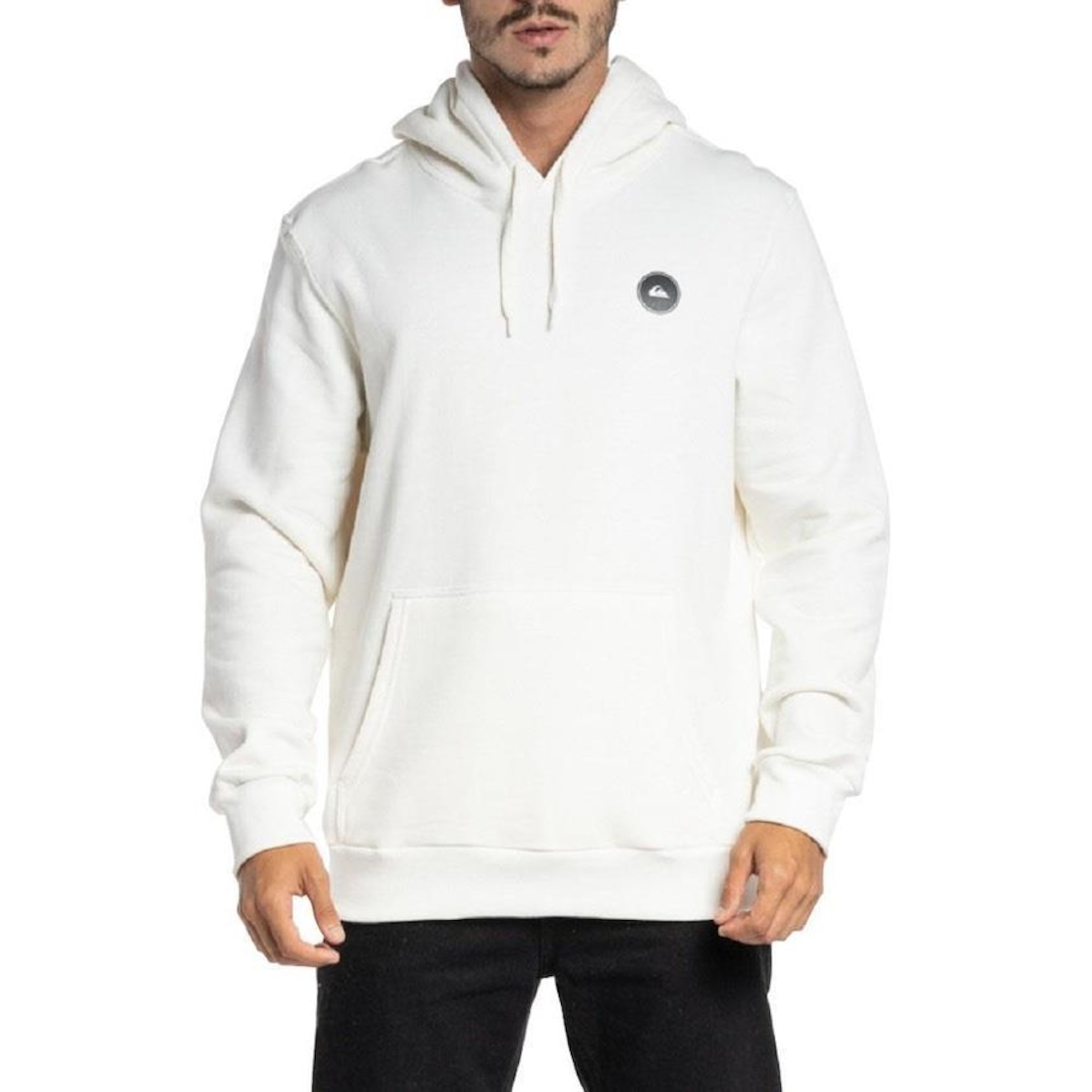 Blusão de Moletom com Capuz Quiksilver Fechado Transfer Round - Masculino - Foto 3