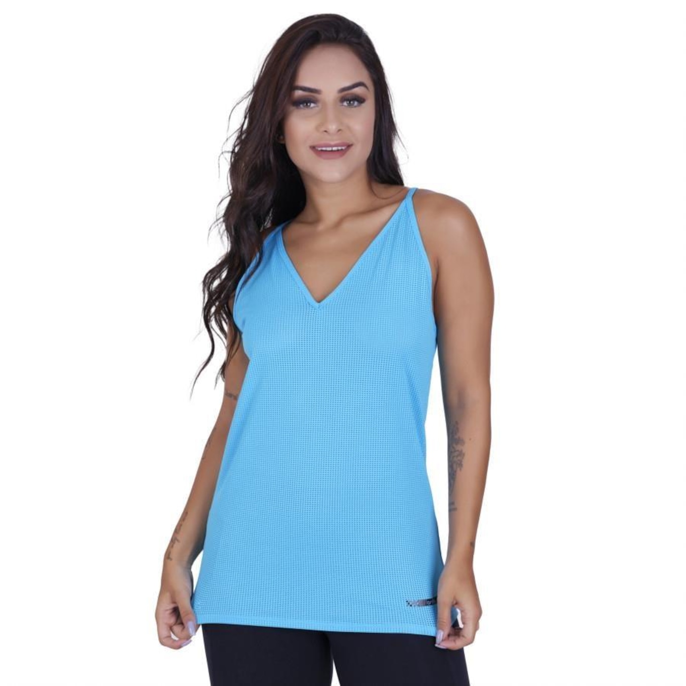 Camiseta Orbis Fitness Deote V Costa Cavada - Feminina - Foto 3