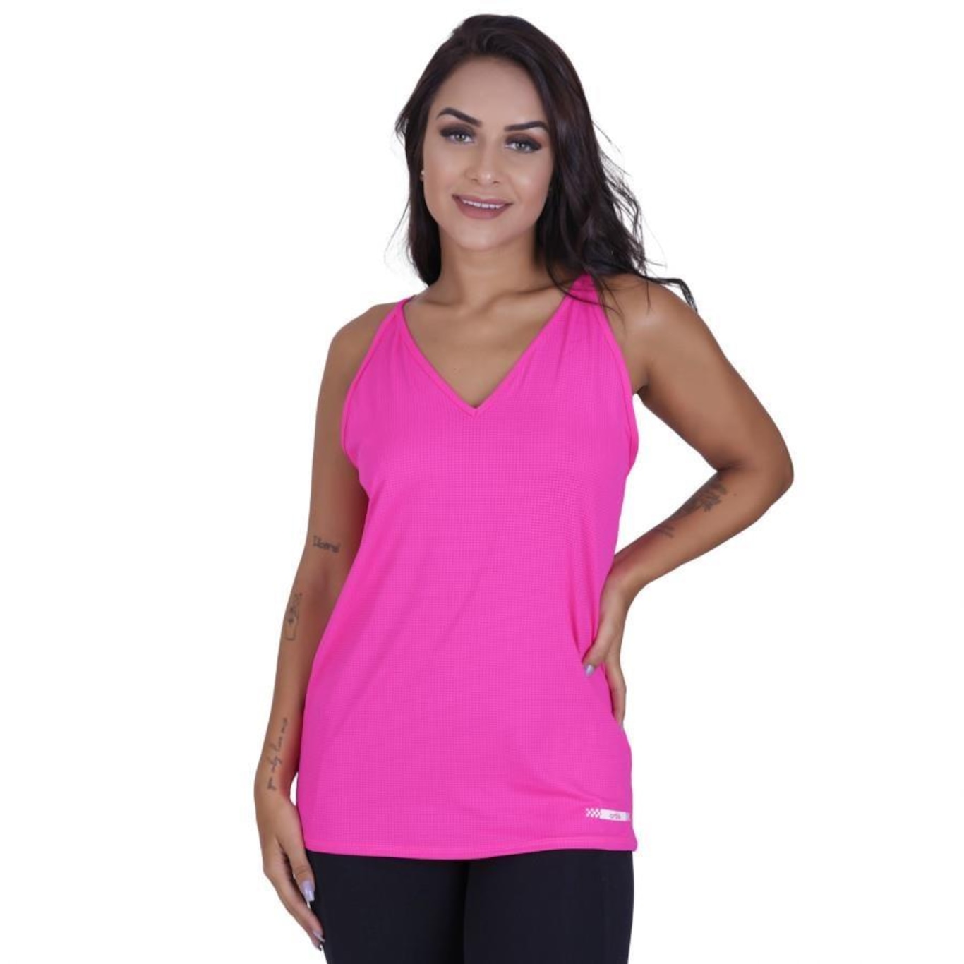 Camiseta Orbis Fitness Deote V Costa Cavada - Feminina - Foto 1