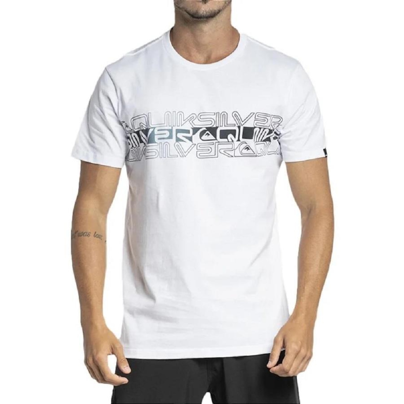 Camiseta Quiksilver Word Block - Masculina - Foto 1