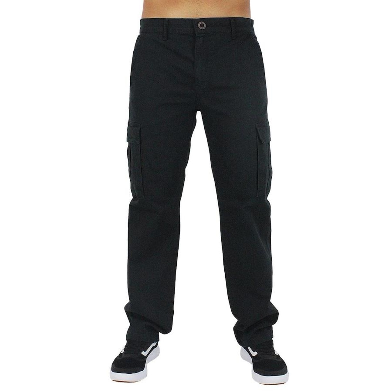 Calça Cargo Volcom Stranger Black - Masculina - Foto 2