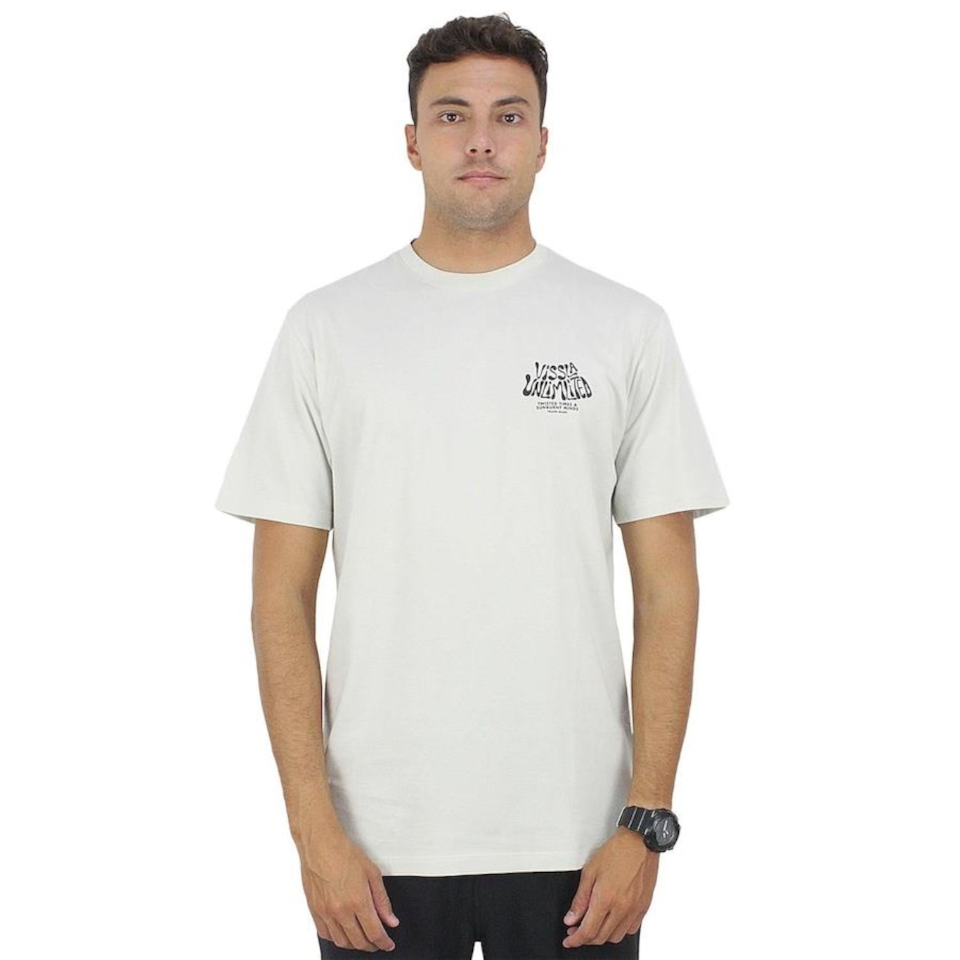 Camiseta Vissla Shred Head Off White - Masculina - Foto 2