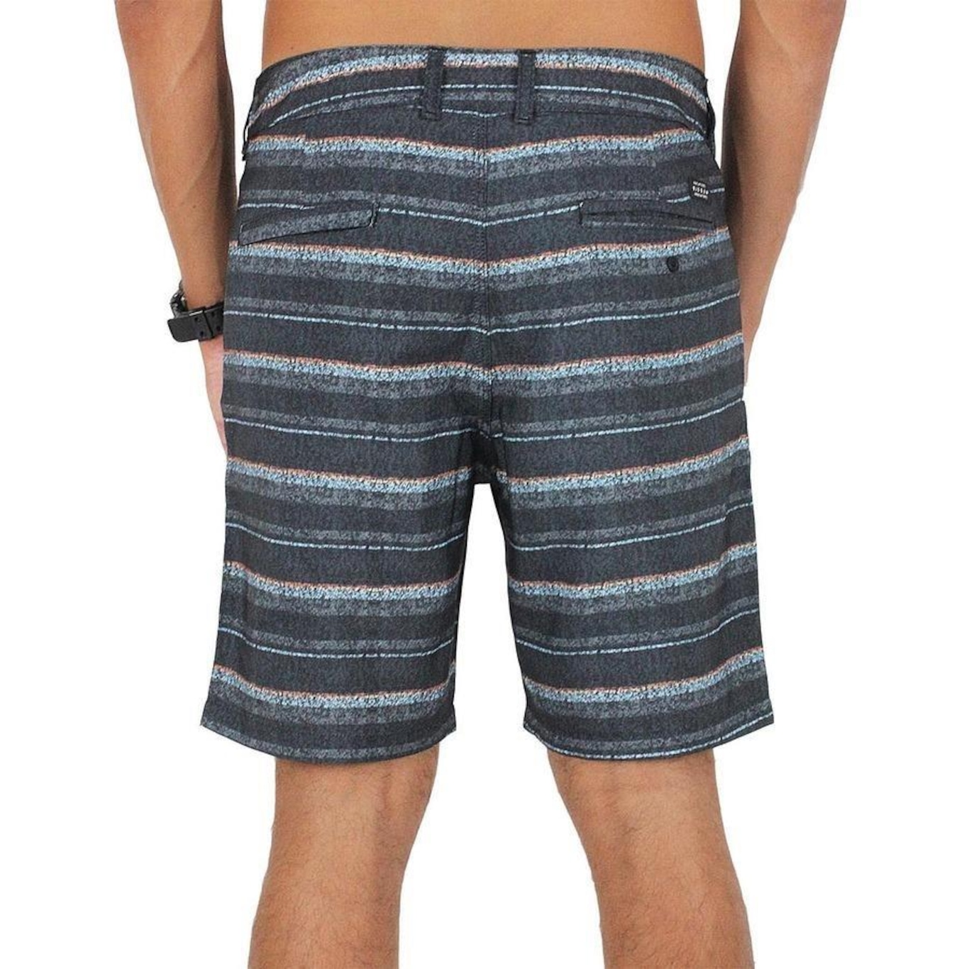 Bermuda Vissla Hibrida Quiver Black - Masculina - Foto 1