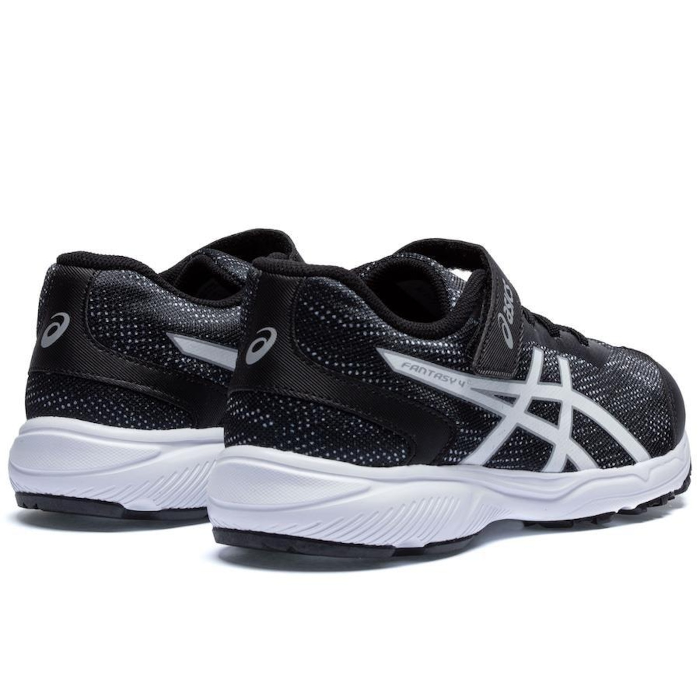 Tênis Asics Fantasy 4 PS Black Pure - Infantil - Foto 3