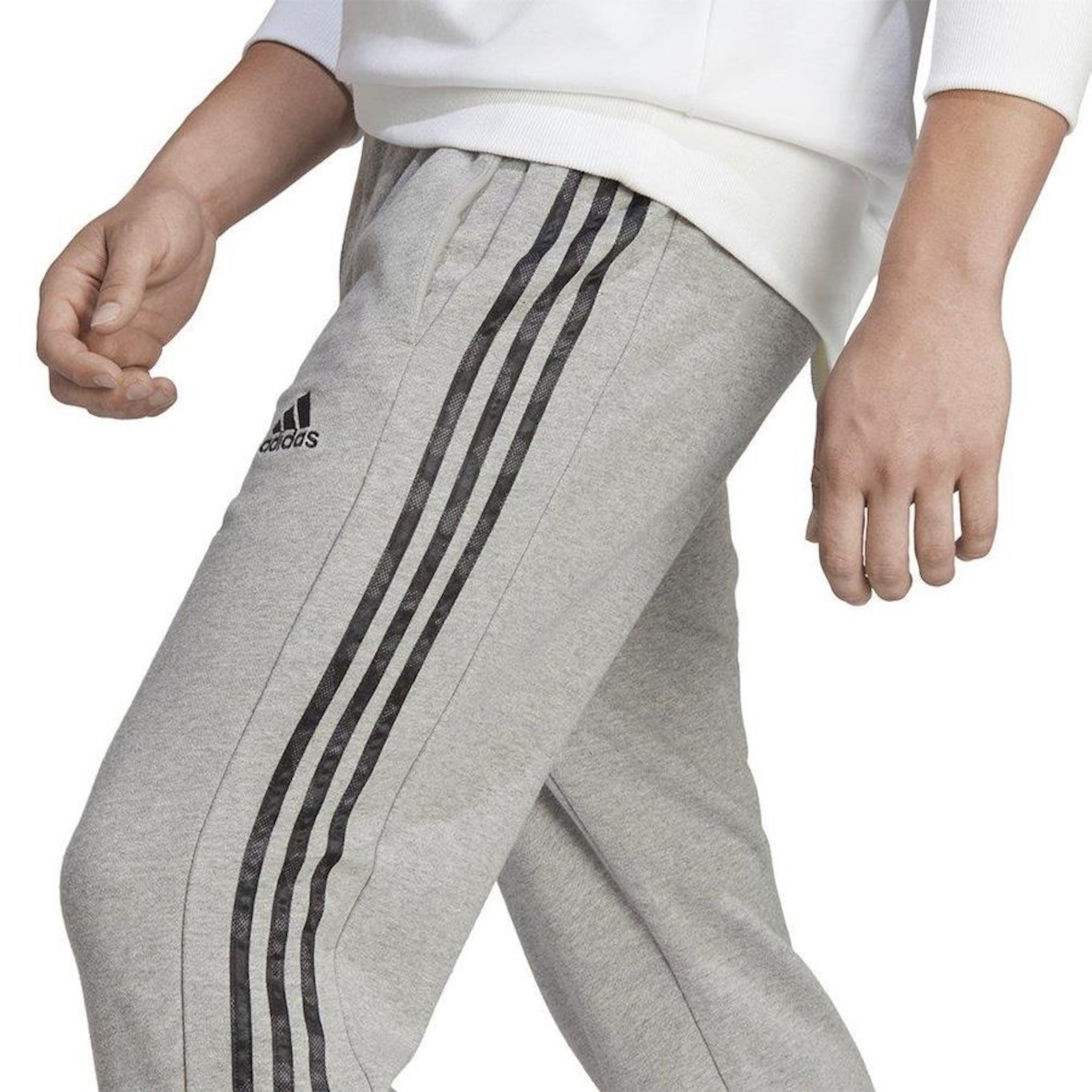 Calça adidas Afunilada 3S - Masculina - Foto 3