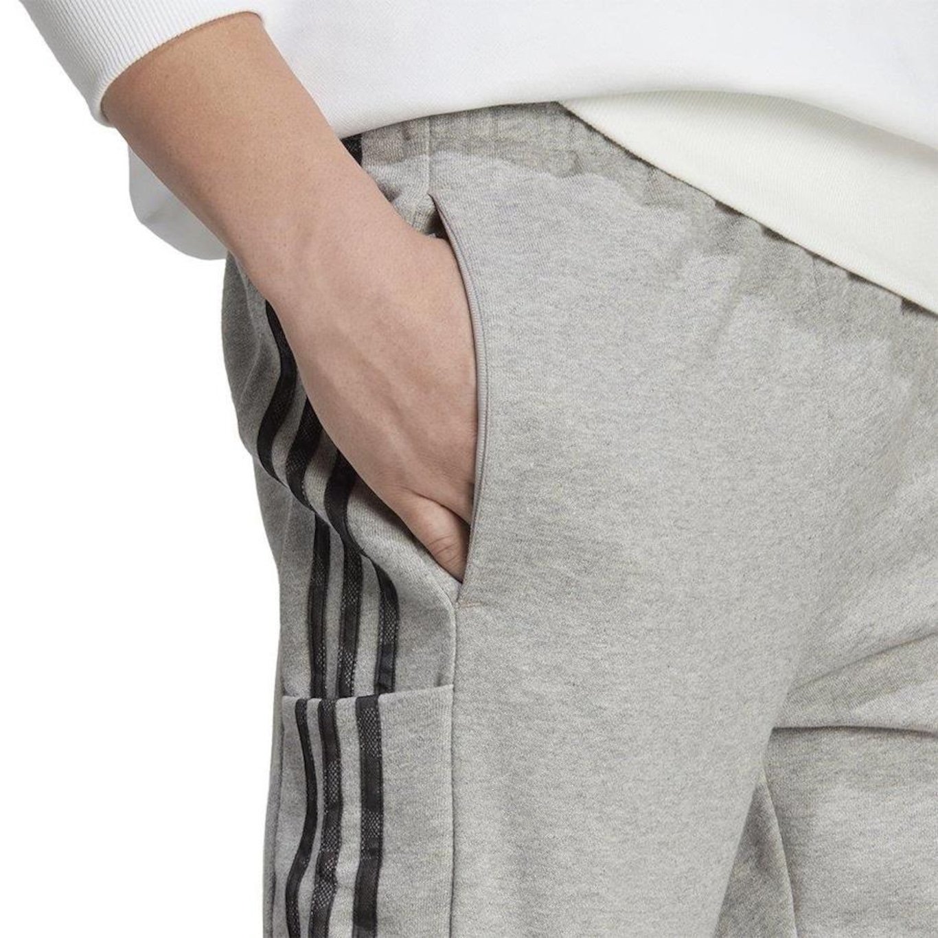 Calça adidas Afunilada 3S - Masculina - Foto 4