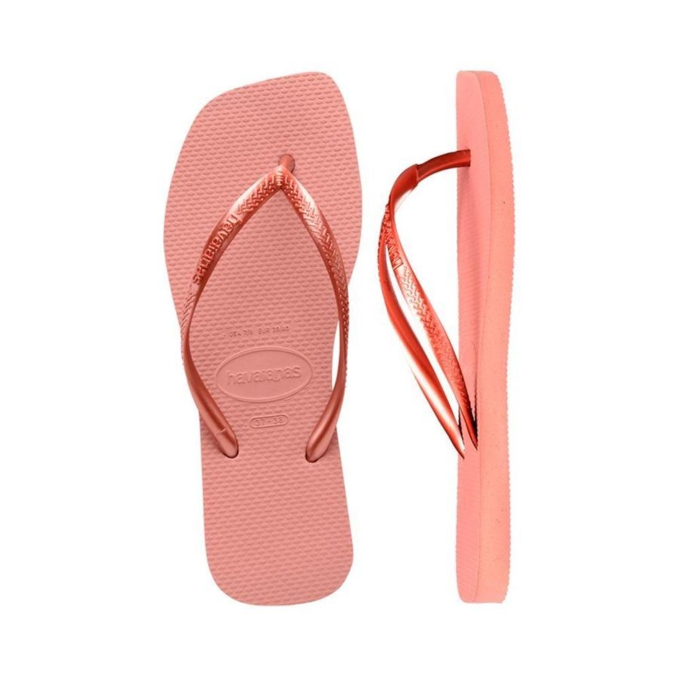 Chinelo Havaianas Slim Base Retangular - Feminino - Foto 2