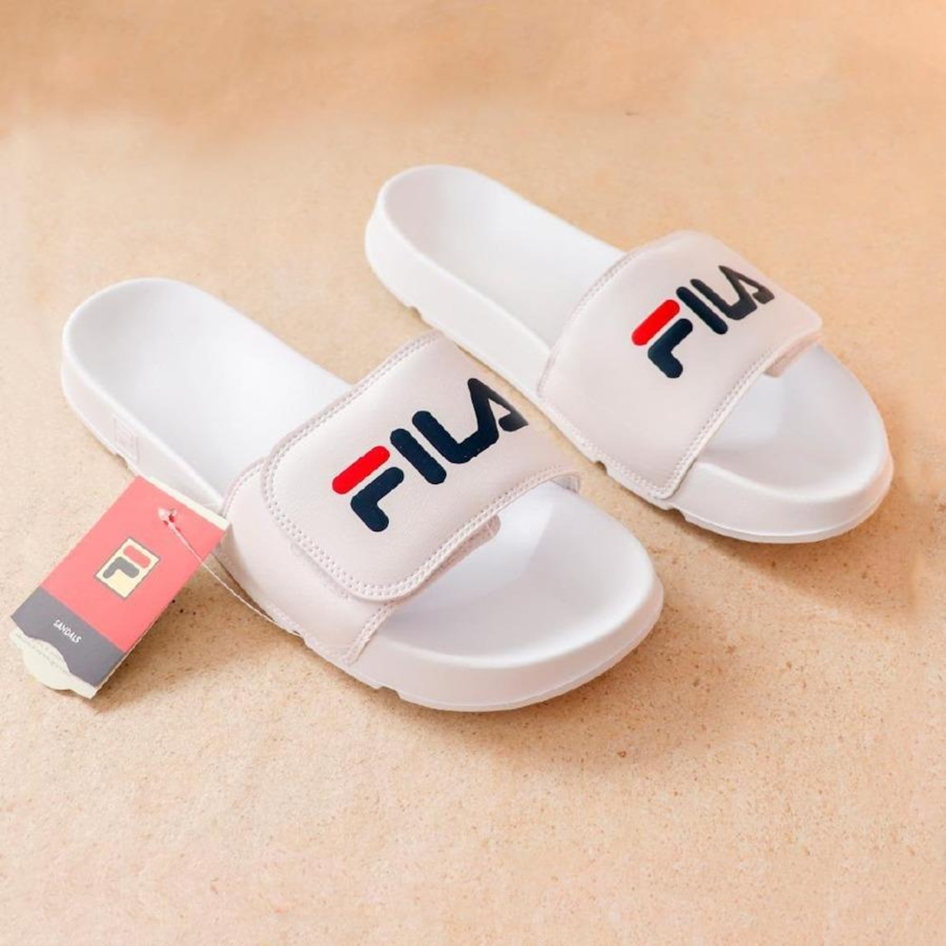 Chinelo Fila Drifter Velcro Slide - Masculino - Foto 4