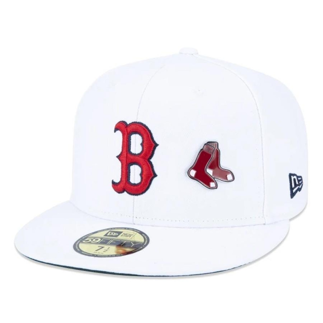 Boné Aba Reta New Era Boston Red Sox 5950 Core - Fechado - Adulto - Foto 1