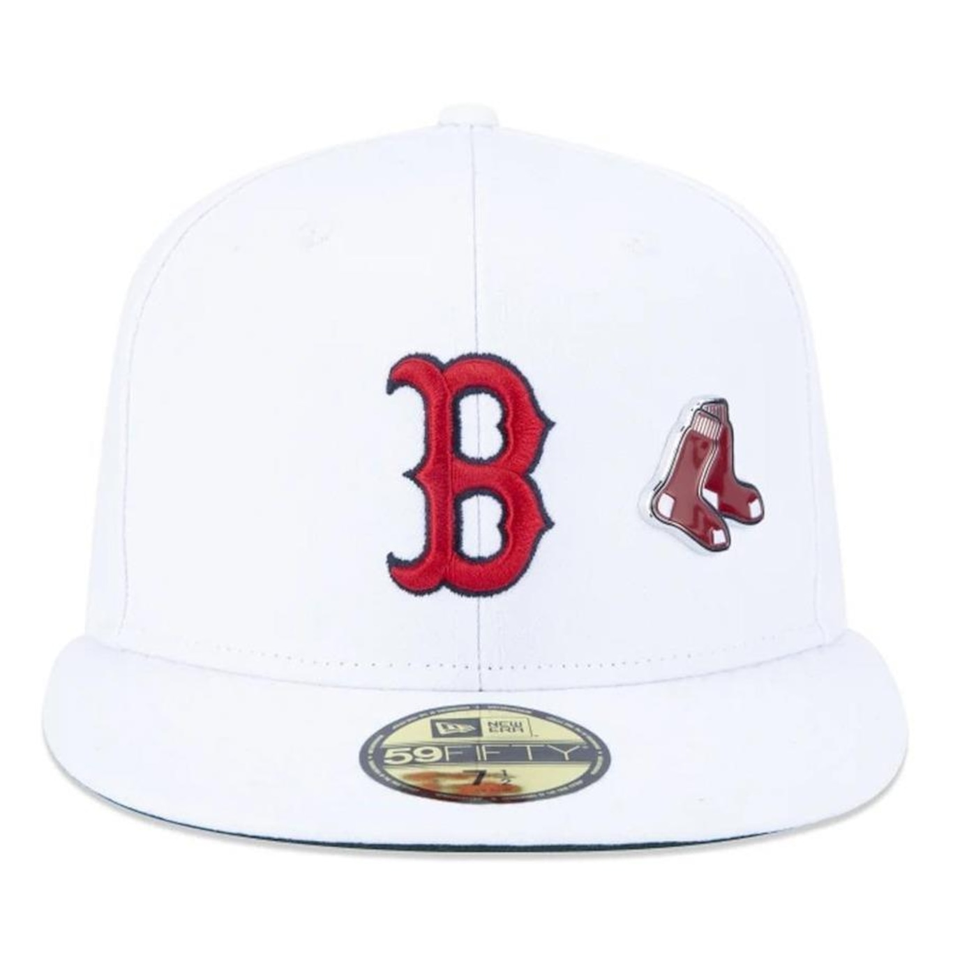 Boné Aba Reta New Era Boston Red Sox 5950 Core - Fechado - Adulto - Foto 3