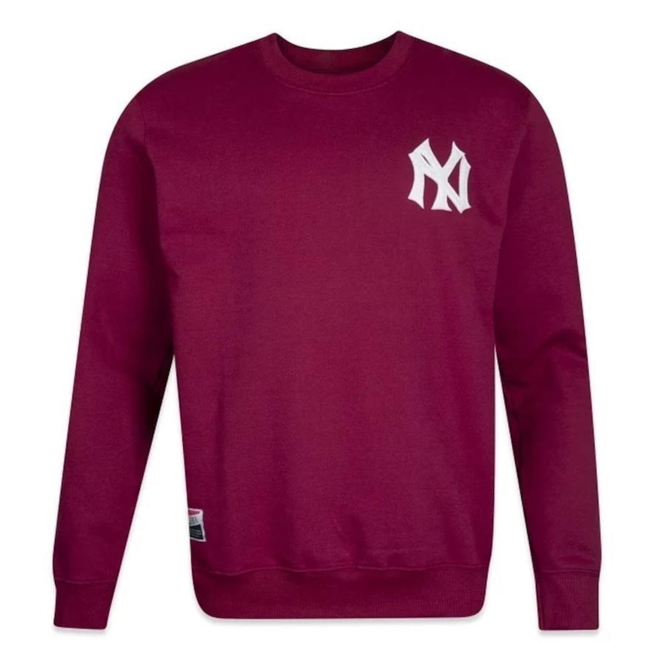 Blusão de Moletom Sem Capuz New Era Felpado Gola New York Yankees Modern - Masculino - Foto 1