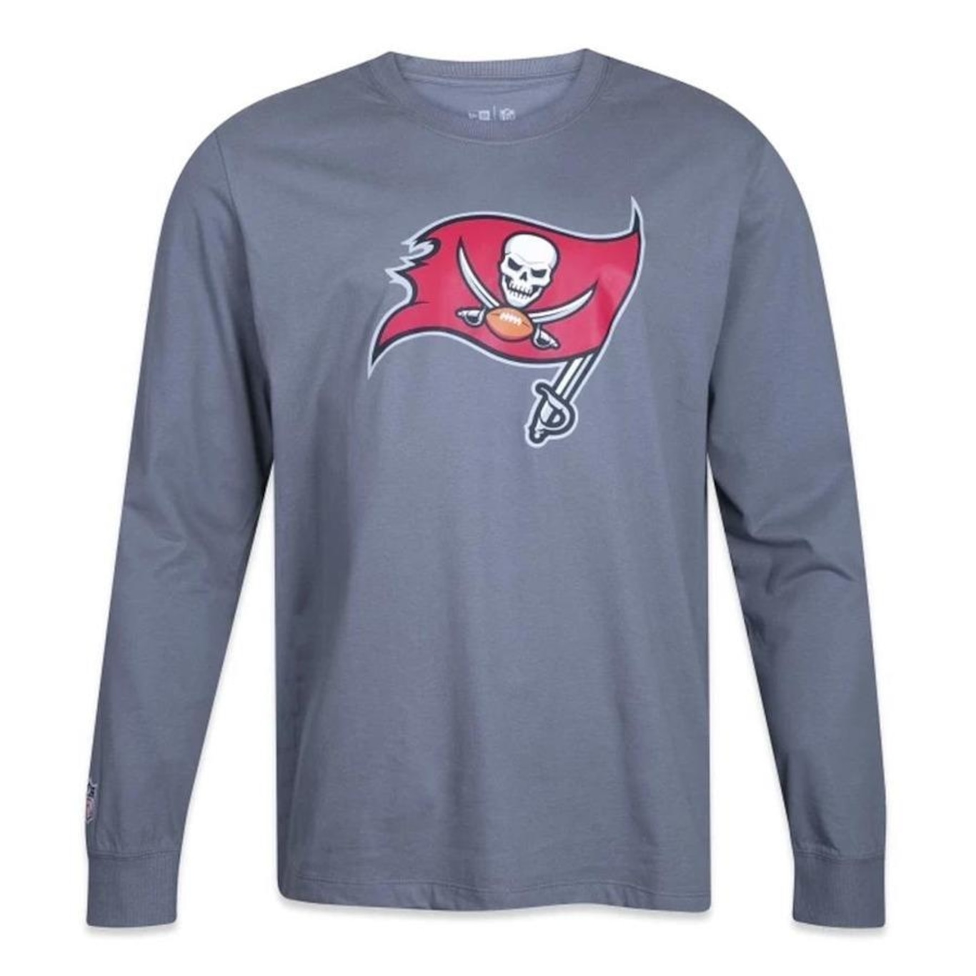 Camiseta Manga Longa New Era Tampa Bay Buccaneers Core - Masculina - Foto 1