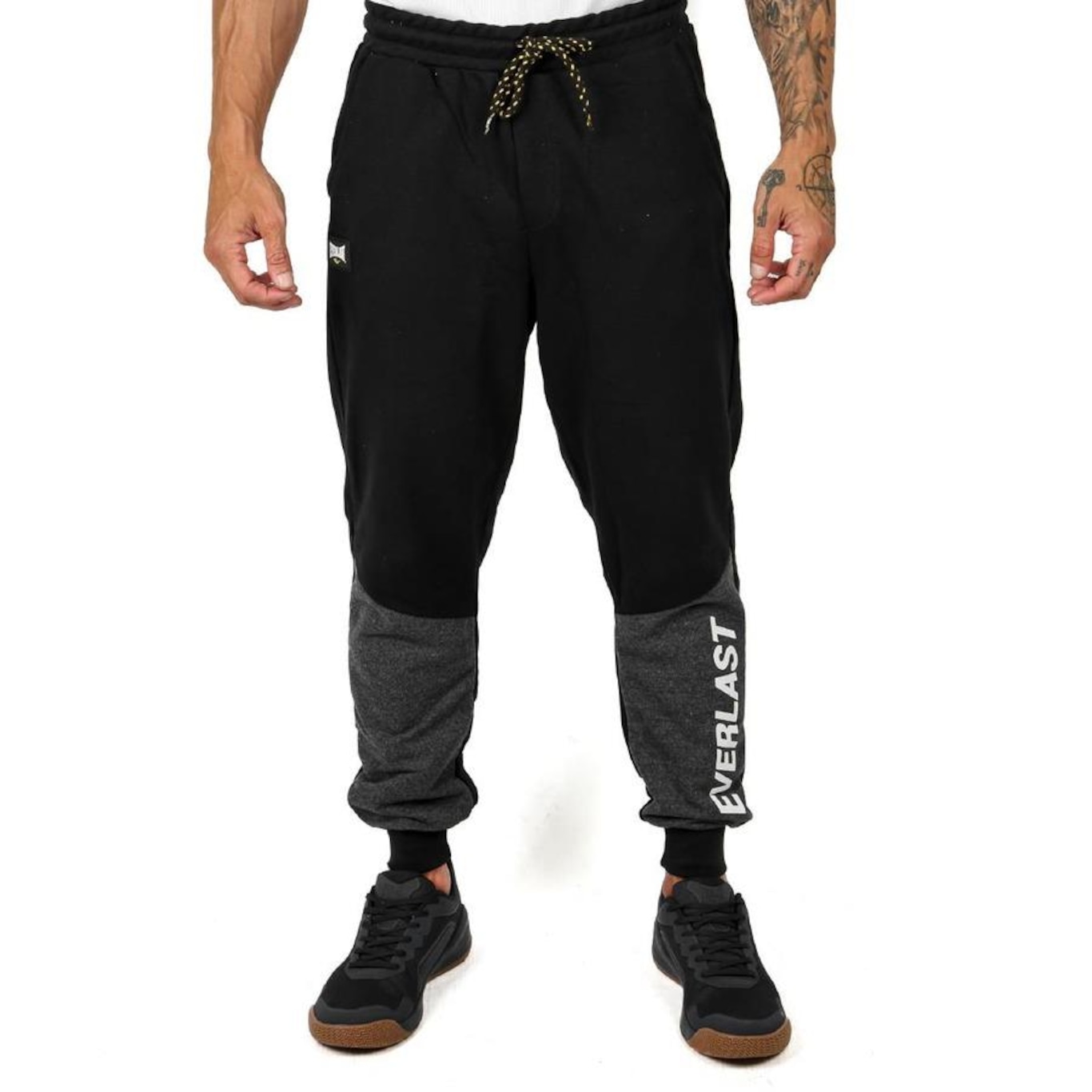 Calça de Moletom Everlast Jogger Logo Lateral - Masculina - Foto 1