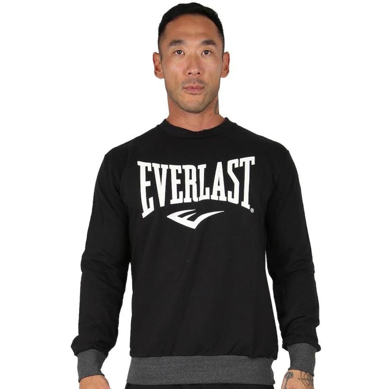 Blusão de Moletom Everlast Careca Basic Logo - Masculino - Foto 1