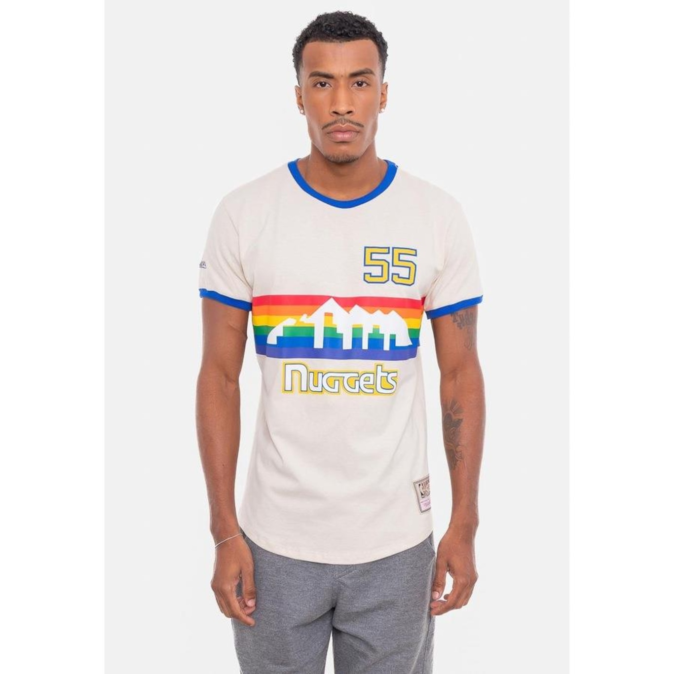 Mitchell and Ness NBA Denver Nuggets Dikembe Mutombo Maillot Bleu - CHF 74.95 | Achetez chez