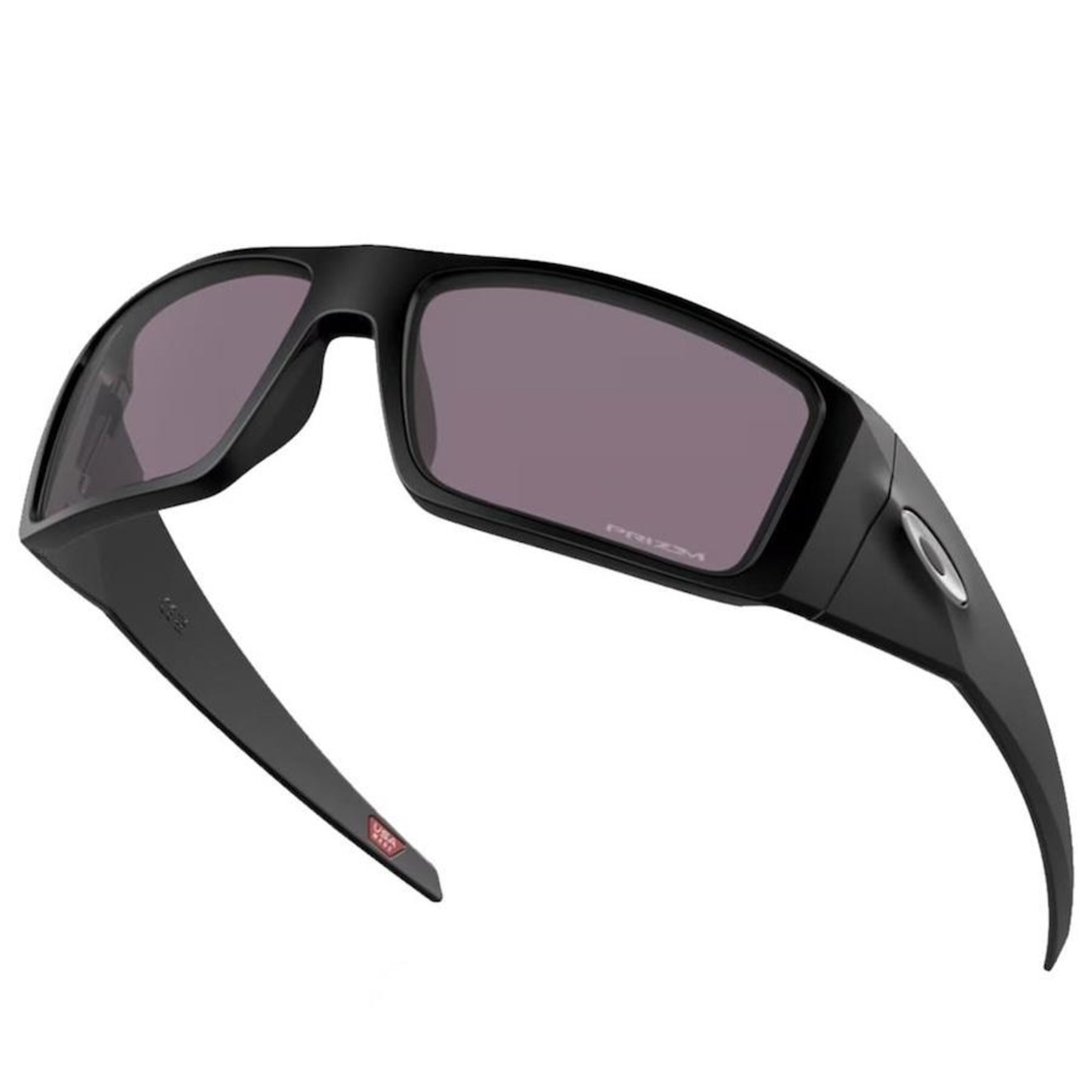 Óculos de Sol Unissex Oakley Heliostat Matte Black Prizm Grey - Foto 4