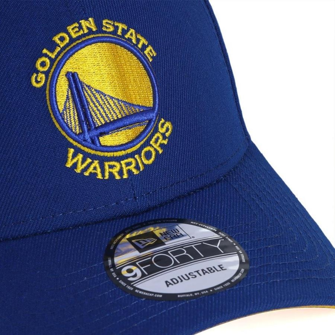 Boné Aba Curva New Era 9Forty NBA Golden State Warriors Team - Snapback - Adulto - Foto 3