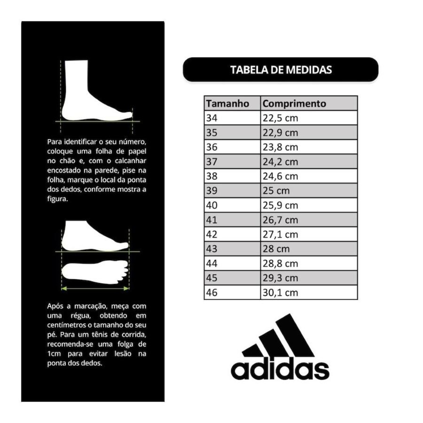 Kit de Meias Cano Alto adidas Cushioned Crew - 3 Pares - Adulto - Foto 2