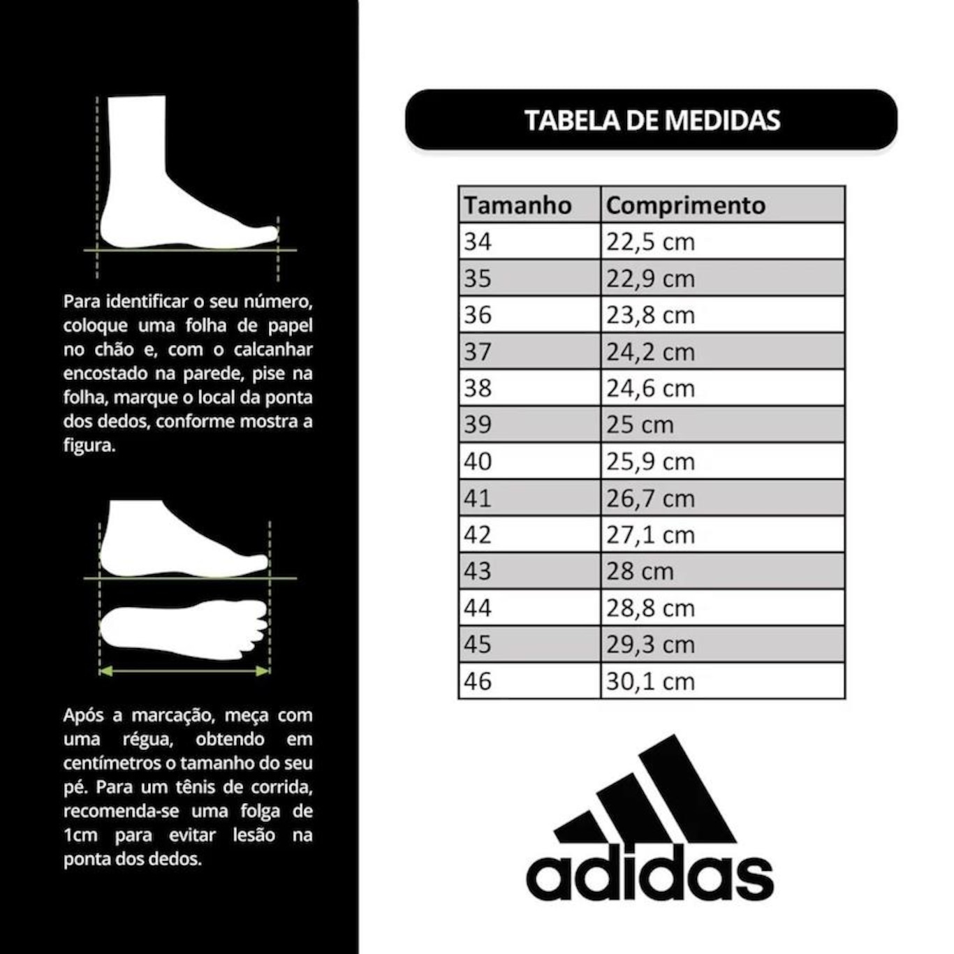 Kit de Meias Cano Alto adidas Cushioned Crew - 3 Pares - Adulto - Foto 5