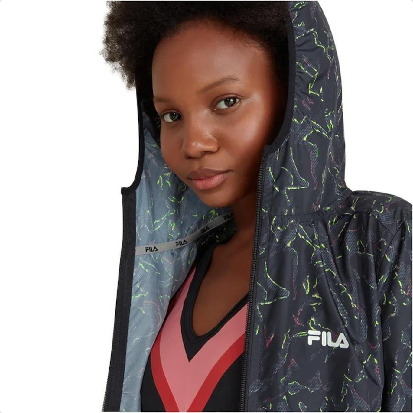 Jaqueta com Capuz Fila Parka Printed - Feminina - Foto 3