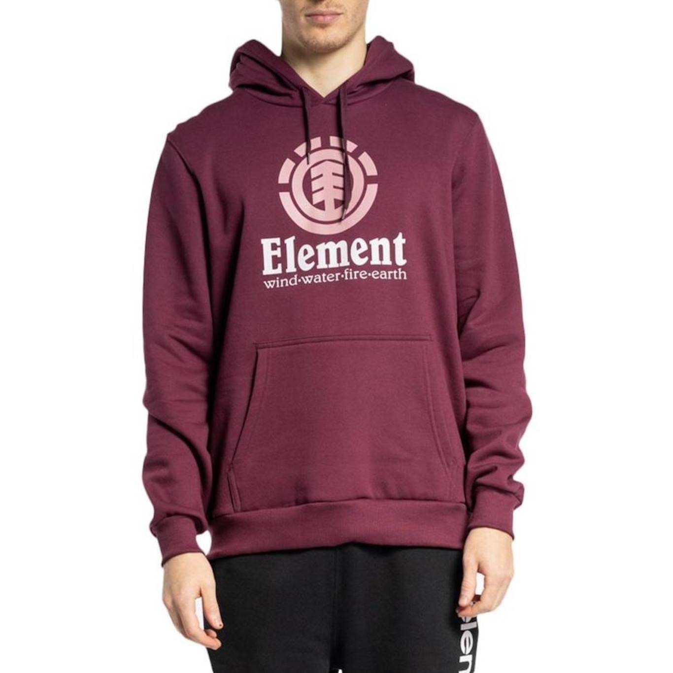 Blusão de Moletom com Capuz Element Canguru Vertical Color - Masculino - Foto 1