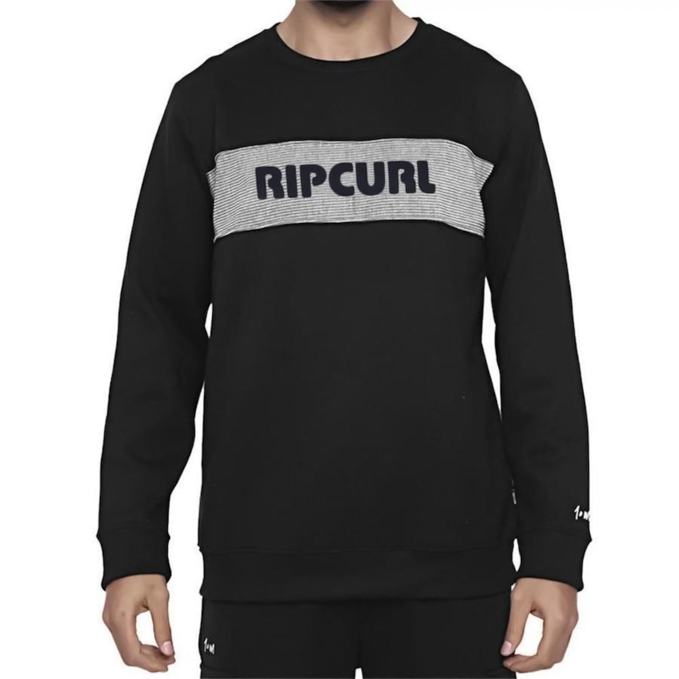 Blusão de Moletom Rip Curl Careca Cut Fleece Medina - Masculino - Foto 1