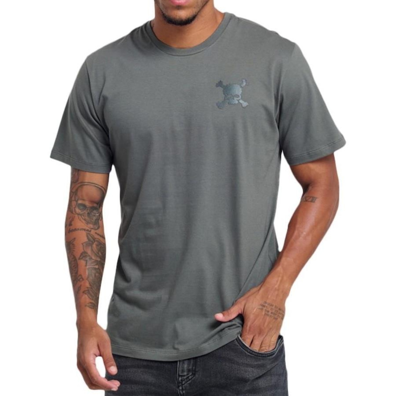 Camiseta Oakley Heritage Skull - - Masculina em Promoção