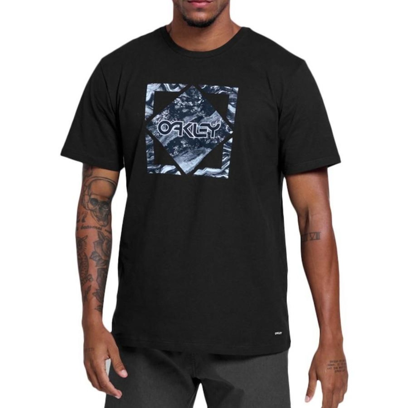 Camiseta Oakley B1b Central Graphic Azul - Faz a Boa!