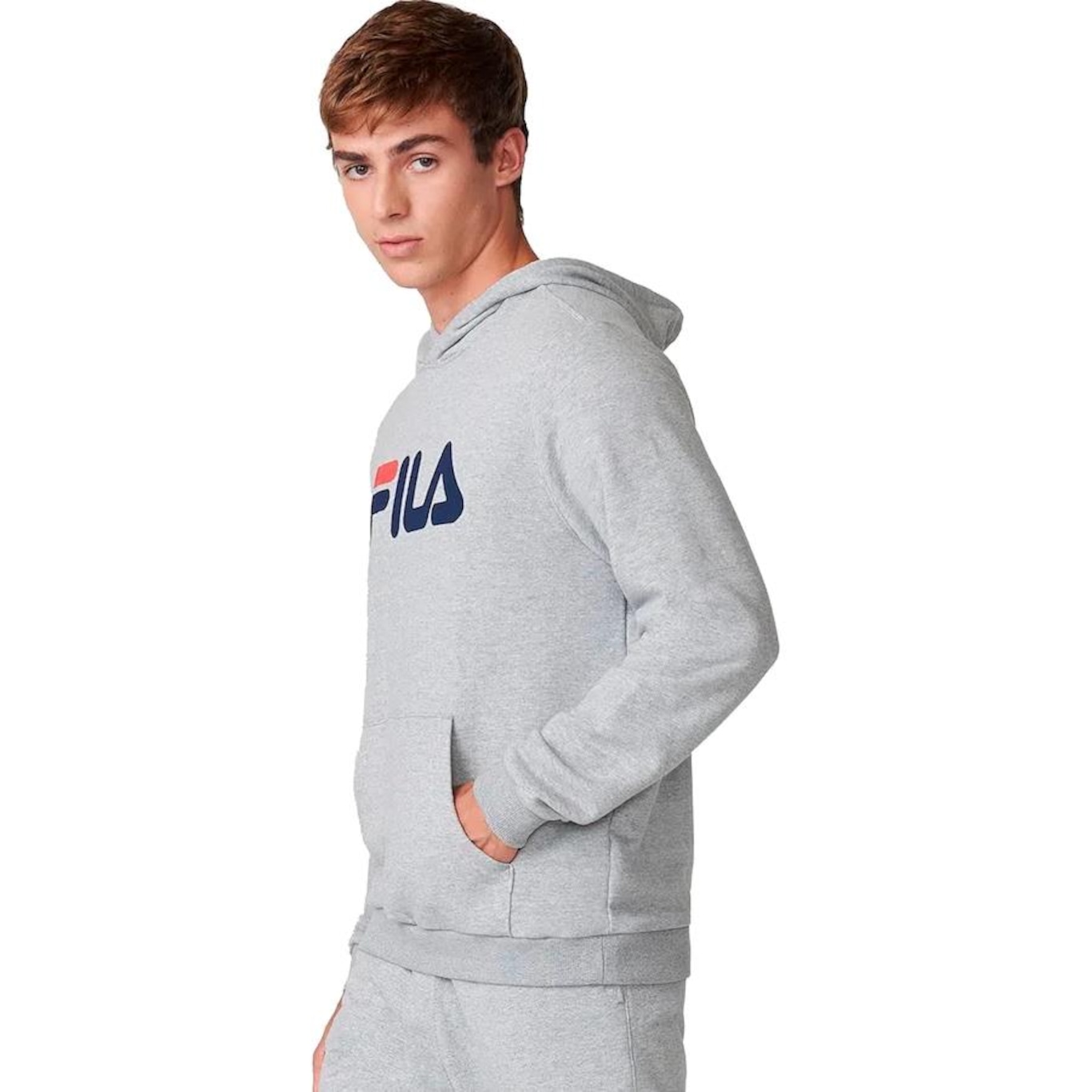 Blusão com Capuz Fila Letter - Masculino - Foto 2